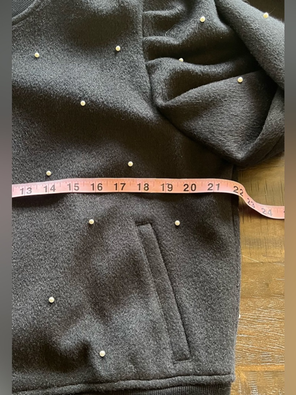 New Generation Love XL Darcie Pearl Bomber Jacket Gold Zip Cropped Retail $395 - Picture 8 of 11